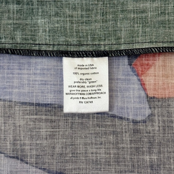 Mara Hoffman Maxi Colorblock Flutter-Sleeve Zarela Dress - Picture 9 of 9